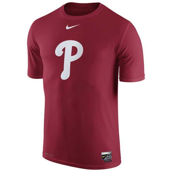 Philadelphia Phillies Nike Collection Legend Logo 1.5 Performance WEM T-Shirt - Red